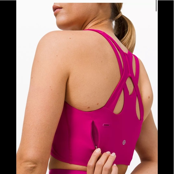 💕LULULEMON STASH IT BRA/CROP-RIPENED RASPBERRY💕 - Picture 1 of 16
